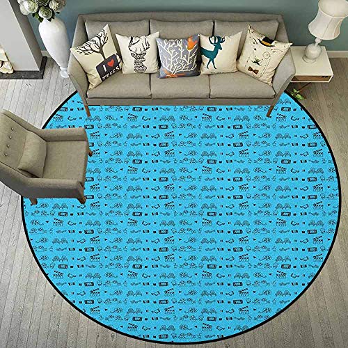 Alfombra redonda super suave para sala de estar, dormitorio, hogar, alfombra peluda, blanco y negro, cita vintage en Siguiendo tus sueños, imagen monocromática motivacional 3'3"-Round Estilo: 08.