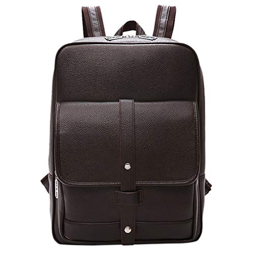 Alikeey Hombres Mochila Bolsa Simple Moda De Computadora Grande Capacidad Estudiante Viaje Simple Escolar Ordenador Gran Capacidad (marrón)