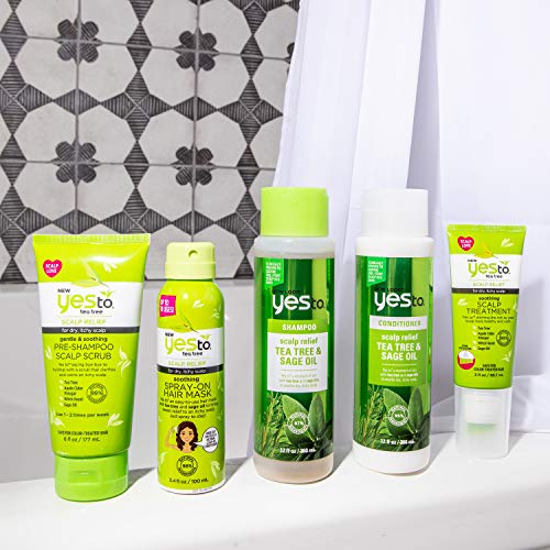 Alivio del cuero cabelludo Acondicionador, _rbol de t_ y aceite de salvia, 12 onzas l_quidas (360 ml) - S_ para