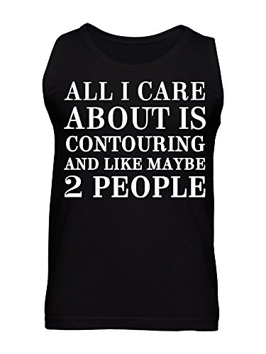 All I Care About Is Contouring and Like Maybe 2 People Camiseta sin Mangas para Hombre Extra Large
