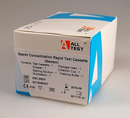 ALLTEST Kit de prueba de fertilidad masculina Paquete casero ~ Una prueba completa de fertilidad en el hogar