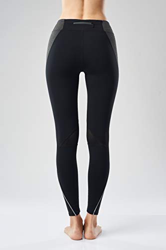 AllureSports son pantalones de yoga para mujeres, especiales para entrenamiento al aire libre, especiales para correr, cómodos y adaptables a cualquiere tipo de actividad diaria. (Negro, M)