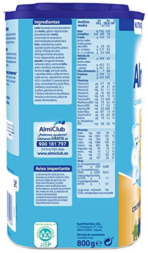 Almirón Advance con Pronutra 4 Leche de crecimiento en polvo desde los 24 meses 800 g