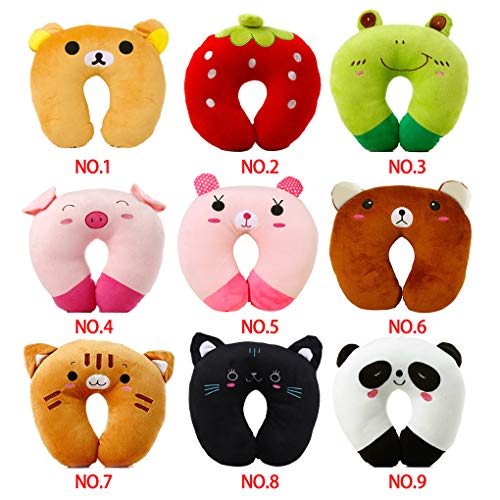 Almohada En Forma De U, Creativo Juguete De Peluche De Dibujos Animados Almohada De Felpa Almohada De Pelo Almohadilla para El Cuello 30 * 28 E