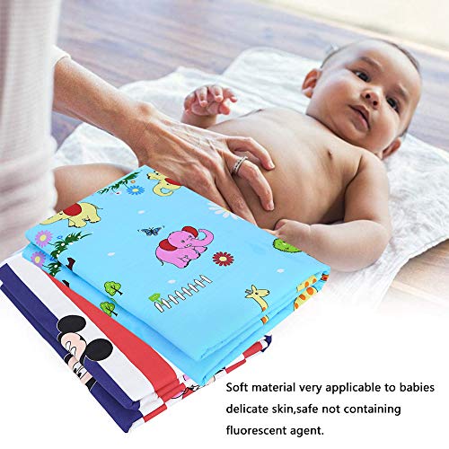 Almohadilla De Cuna Impermeable - WENTS 2PCSCambiador Portátil de Pañales Colchón Bebé Lavables Cama para Bebés Colchón Pañales Cambiador Pad Almohadilla Impermeable para Niños Y Mascotas