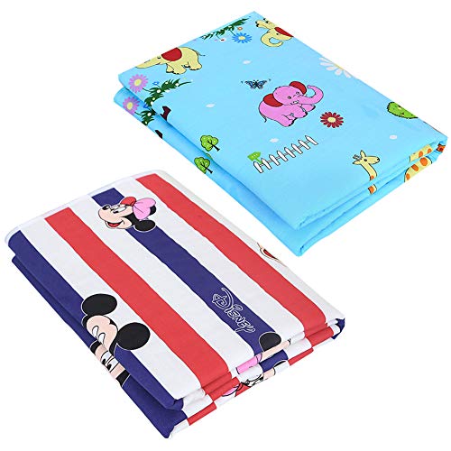 Almohadilla De Cuna Impermeable - WENTS 2PCSCambiador Portátil de Pañales Colchón Bebé Lavables Cama para Bebés Colchón Pañales Cambiador Pad Almohadilla Impermeable para Niños Y Mascotas