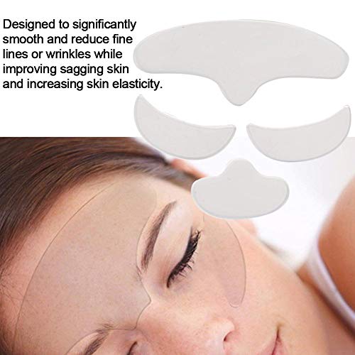 Almohadilla hidratante antiarrugas para la cara. Parche para aportar firmeza y tersura a la piel de la frente, los ojos y la barbilla. Definición del rostro, firmeza e hidratación