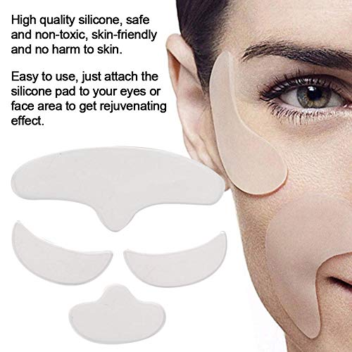 Almohadilla hidratante antiarrugas para la cara. Parche para aportar firmeza y tersura a la piel de la frente, los ojos y la barbilla. Definición del rostro, firmeza e hidratación
