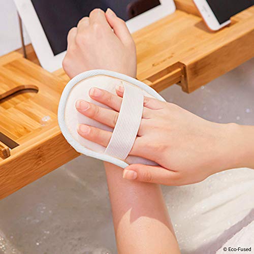 Almohadillas de esponjas (Paquete de 5) - Esponjas Exfoliantes - Material Algodón Suave - Producto esencial para el cuidado de la piel - Para ducha/baño - Textura fibrosa - Perfecto para lavado