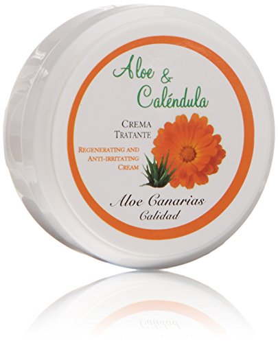 Aloe Canarias 200020 - Crema de aloe vera y caléndula anti-irritante/calmante, 150 ml