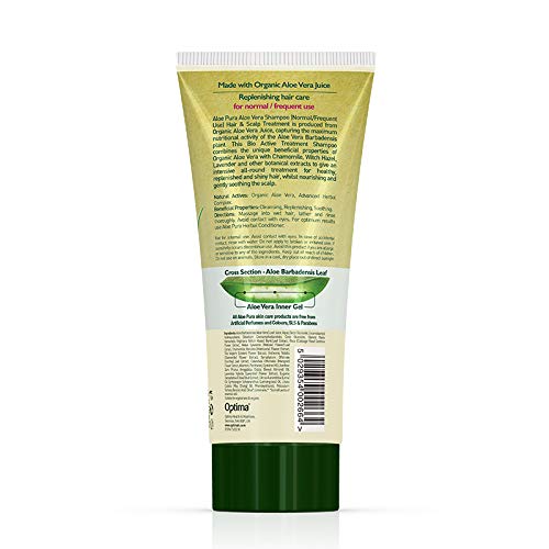 Aloe Pura Ransom® - Aloe Pura Aloe Vera champú de hierbas (Normal/Uso Frecuente) - Volumen: 200 ml.