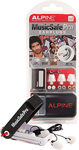 Alpine AMS-MUSICSAFE-PRO - Protección auditiva (termoplástico, con filtro), color blanco