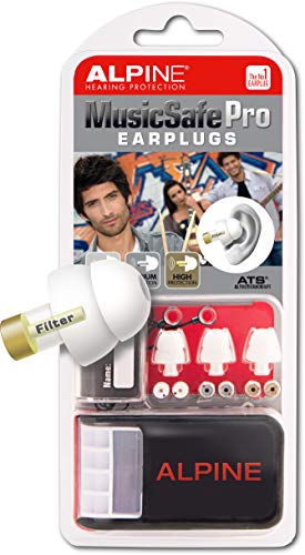 Alpine AMS-MUSICSAFE-PRO - Protección auditiva (termoplástico, con filtro), color blanco