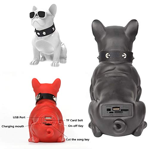 Altavoz Bluetooth inalámbrico M10 Bulldog Blanco Portatil Estereo Audio HD Exterior Controlador Integrado FM Radio USB TF Card