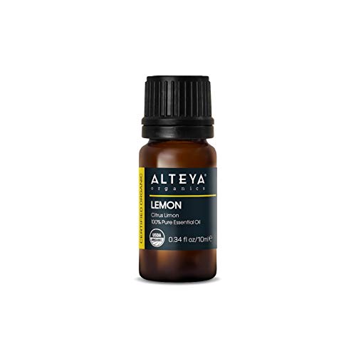 Alteya Organic Aceite de limón (Citrus Limonum) 10 ml - 100% Aceite esencial de limón natural orgánico certificado por el USDA