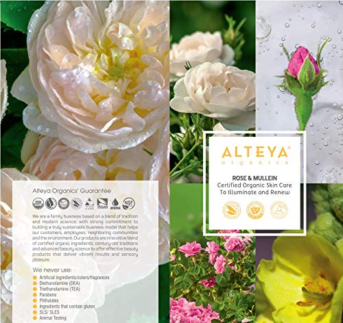 Alteya Organic Crema Pure Moisture Face Cream Rosa y Mullein 50 ml – Crema facial certificada NaTrue