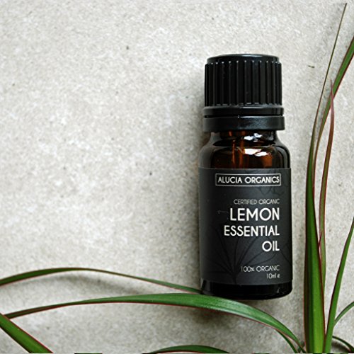 Alucia Organics Aceite Esencial de Limón (Lemon) orgánico certificado 10ml