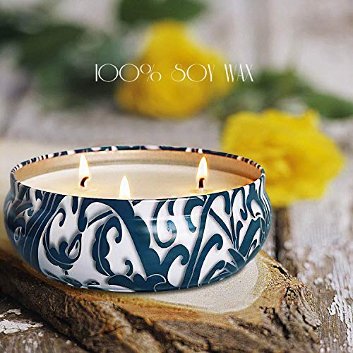 AMAYGA Velas de Citronela Antimosquitos Grande, Velas Aromaticas Perfumadas de Soja Ardientes,Velas Repelentes de Insecto Mosquitos para Exteriores,Camping,Jardín