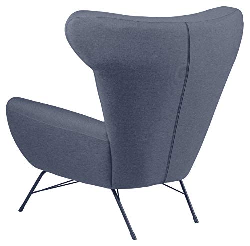 Amazon Brand - Movian Galga - Silla relax, 90 x 105 x 98 cm (largo x ancho x alto), azul oscuro (tapizado Sawana)