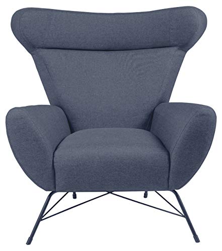 Amazon Brand - Movian Galga - Silla relax, 90 x 105 x 98 cm (largo x ancho x alto), azul oscuro (tapizado Sawana)