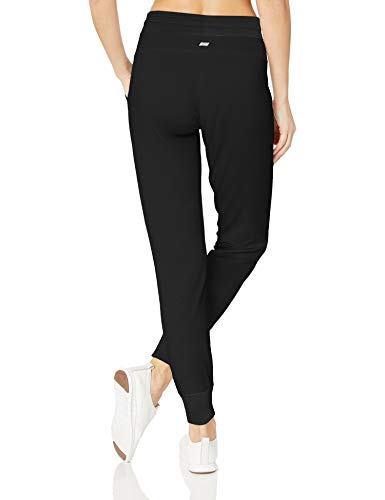 Amazon Essentials - Pantalón de mujer de algodón terry para correr, Negro, US XS (EU XS - S)