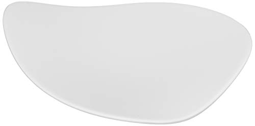 AmazonBasics 5 piezas - Juego de accesorios para cuarto de baño de bambú - Blanco liso