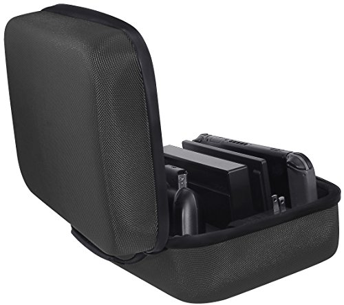 AmazonBasics - Funda de viaje y almacenamiento de juegos, para Nintendo Switch - Negro