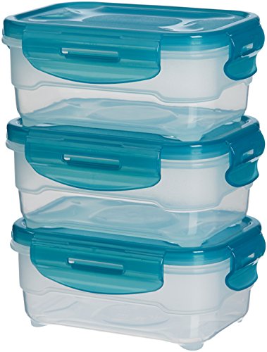 AmazonBasics: Juego de almacenamiento de comida de 3 unidades, 3 x 0,6 L