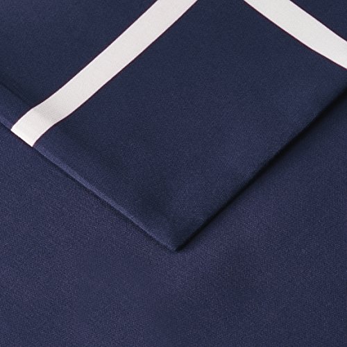 AmazonBasics - Juego de funda nórdica de microfibra ligera de microfibra, 230 x 220 cm, Azul marino a cuadros (Navy Simple Plaid)