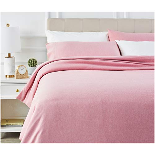 AmazonBasics - Juego de ropa de cama con funda de edredón, de microfibra, 200 x 200 cm, Rojizo (Sandy Red)