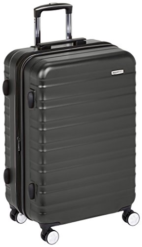 AmazonBasics - Maleta rígida de alta calidad, con ruedas y cerradura TSA incorporada - 68 cm, Negro