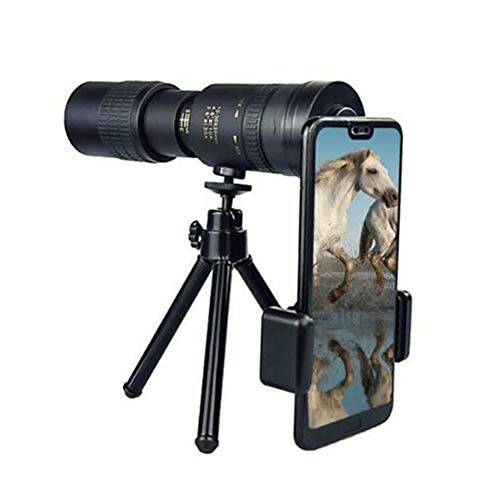 Ambility Telescope 4K 10-300X40mm Super Telephoto Zoom Monocular Telescope Travel Telescope for Beach Travel