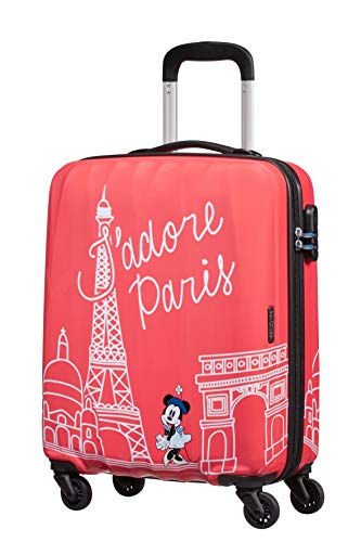 American Tourister Disney Legends Spinner S Equipaje de Mano Infantil, 55 cm, 36 L, Rosa (Take Me Away Minnie Paris)