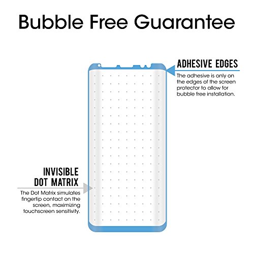 amFilm Protector Pantalla Galaxy S8, Cobertura Total (3D Curvo) Cristal Vidrio Templado Protector de Pantalla para Samsung Galaxy S8 (Negro)