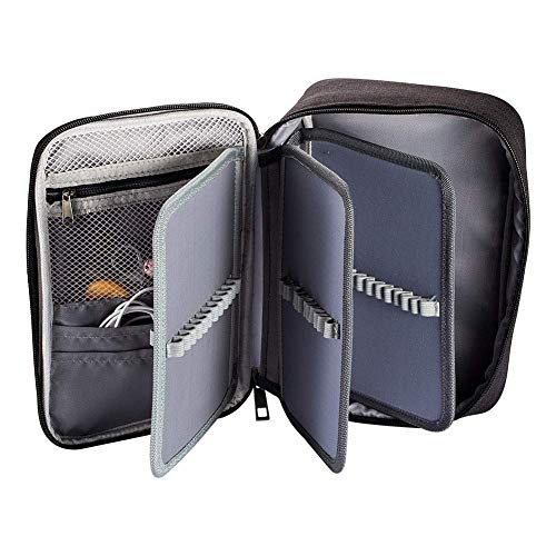 AMGOMH Estuches, 72 ranuras portalápices Caja de lápiz de Estudiantes Organizador Estuche Escolar de caso lapices de colores lápiz bolsa de arte dibujo Estuches Escolares Pencil Case (Negro)