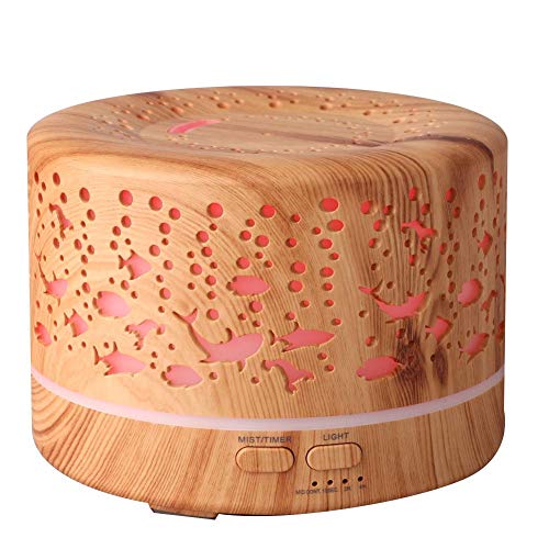 AMONIDA Humidificador aromático Conveniente del Aceite Esencial 500-700ml, Niebla casera del difusor del Aire, para(110~240V, European Standard)
