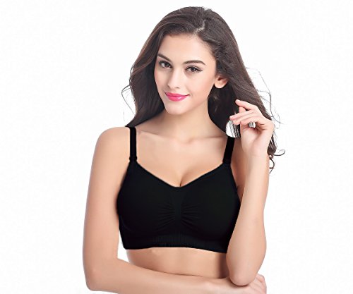 AMOURRI Sujetador de Maternidad para Mujeres Bra Bralette sin Costuras (2Pack/3Pack)