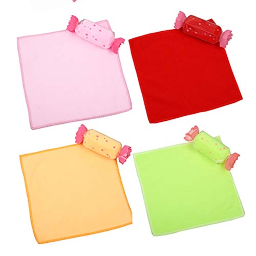 Amycute 12 pcs juguete de Toalla en forma de Dulces regalos Originales Mini Toalla de Microfibra Toallas para niños party recuerdos de boda (Color al azar)
