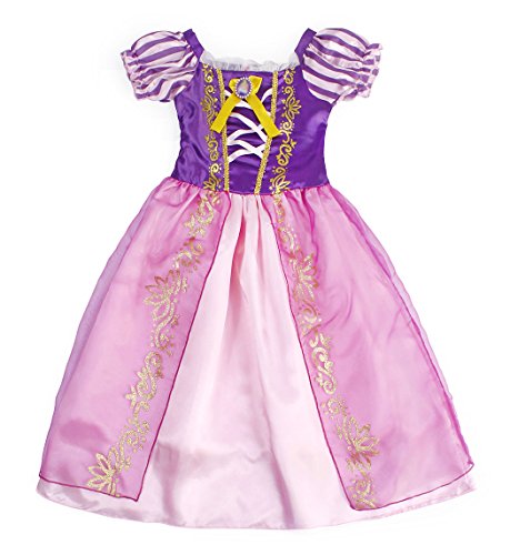 AmzBarley Disfraces de Princesa Niñas Vestidos Vestido de Fiesta Cumpleaños Partido Cosplay Halloween Carnaval Elegante