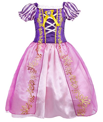 AmzBarley Disfraces de Princesa Niñas Vestidos Vestido de Fiesta Cumpleaños Partido Cosplay Halloween Carnaval Elegante