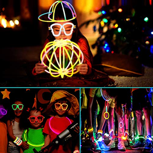 AMZJUPWM Barras Luminosas, 100pzas (20 cm) múltiples Colores: Amarillo, Rojo, Blanco, Ideal para Eventos: Fiestas Infantiles, cumpleaños. (100PCS)