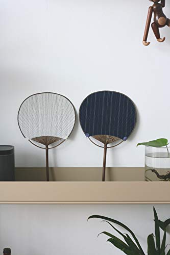 anaan ‚Uchiwa’ Abanicos de Mano Japones bambú Round 2 Piezas Ventilador de Mano Decoración de Boda o Fiesta Diseño