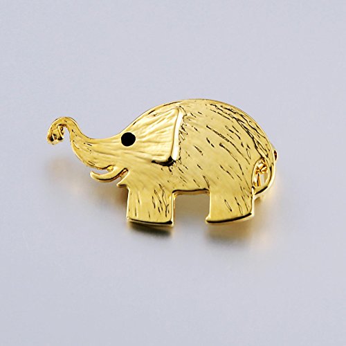 AnazoZ Joyería de Moda 1 Pcs Broche Broche Mujer Broche Acero Inoxidable Broche Elefante Broche Oro