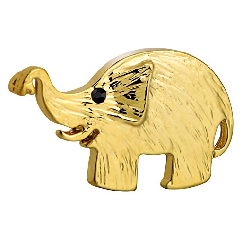 AnazoZ Joyería de Moda 1 Pcs Broche Broche Mujer Broche Acero Inoxidable Broche Elefante Broche Oro