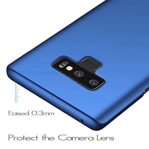 Anccer Funda Samsung Galaxy Note 9, Ultra Slim Anti-Rasguño y Resistente Huellas Dactilares Totalmente Protectora Caso de Duro Cover Case para Samsung Galaxy Note9 (Azul Liso)