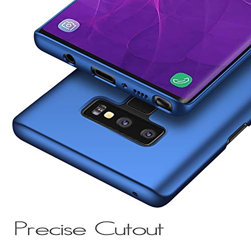 Anccer Funda Samsung Galaxy Note 9, Ultra Slim Anti-Rasguño y Resistente Huellas Dactilares Totalmente Protectora Caso de Duro Cover Case para Samsung Galaxy Note9 (Azul Liso)