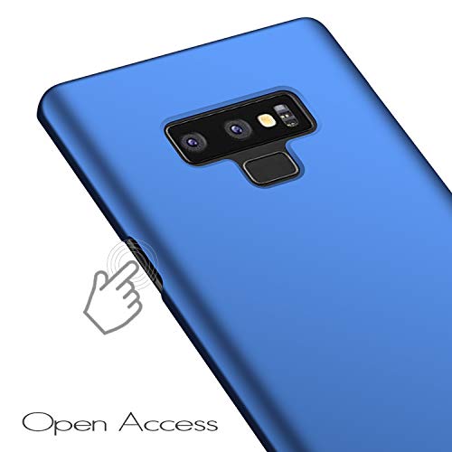 Anccer Funda Samsung Galaxy Note 9, Ultra Slim Anti-Rasguño y Resistente Huellas Dactilares Totalmente Protectora Caso de Duro Cover Case para Samsung Galaxy Note9 (Azul Liso)