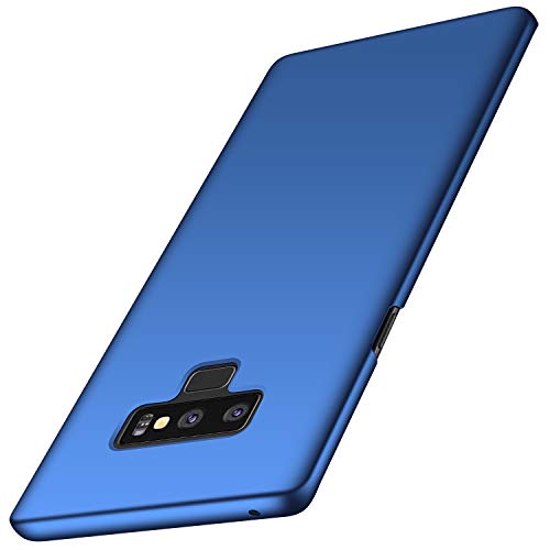 Anccer Funda Samsung Galaxy Note 9, Ultra Slim Anti-Rasguño y Resistente Huellas Dactilares Totalmente Protectora Caso de Duro Cover Case para Samsung Galaxy Note9 (Azul Liso)