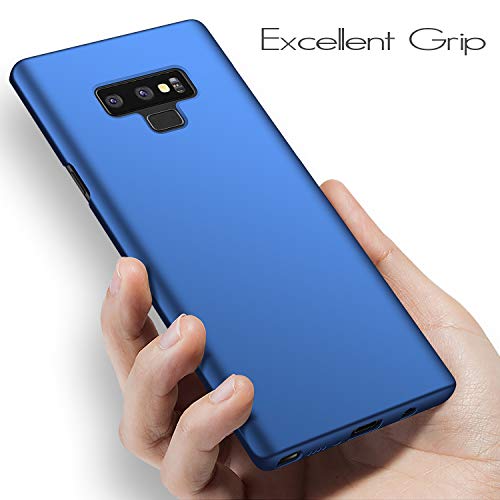 Anccer Funda Samsung Galaxy Note 9, Ultra Slim Anti-Rasguño y Resistente Huellas Dactilares Totalmente Protectora Caso de Duro Cover Case para Samsung Galaxy Note9 (Azul Liso)