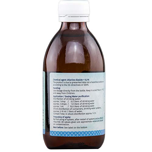 ANCEVIA® - CDS - Solución de dióxido de cloro 0.3% (250 ml) - CDL – Botella de vidrio marrón – Hecha en Alemania
